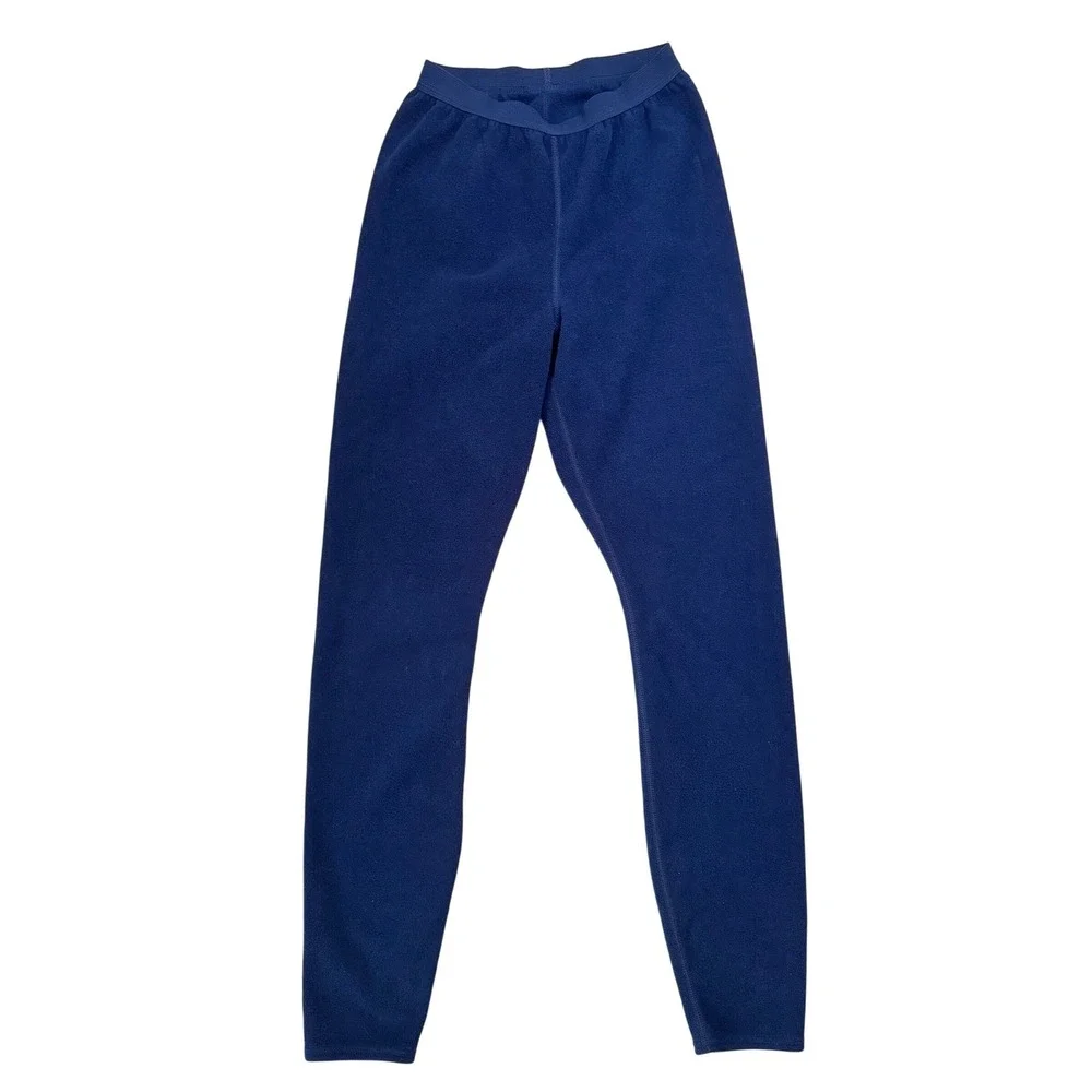 Patagonia Capilene Fleece Base Layer Long Johns Tights Size M Navy Blue USA‎